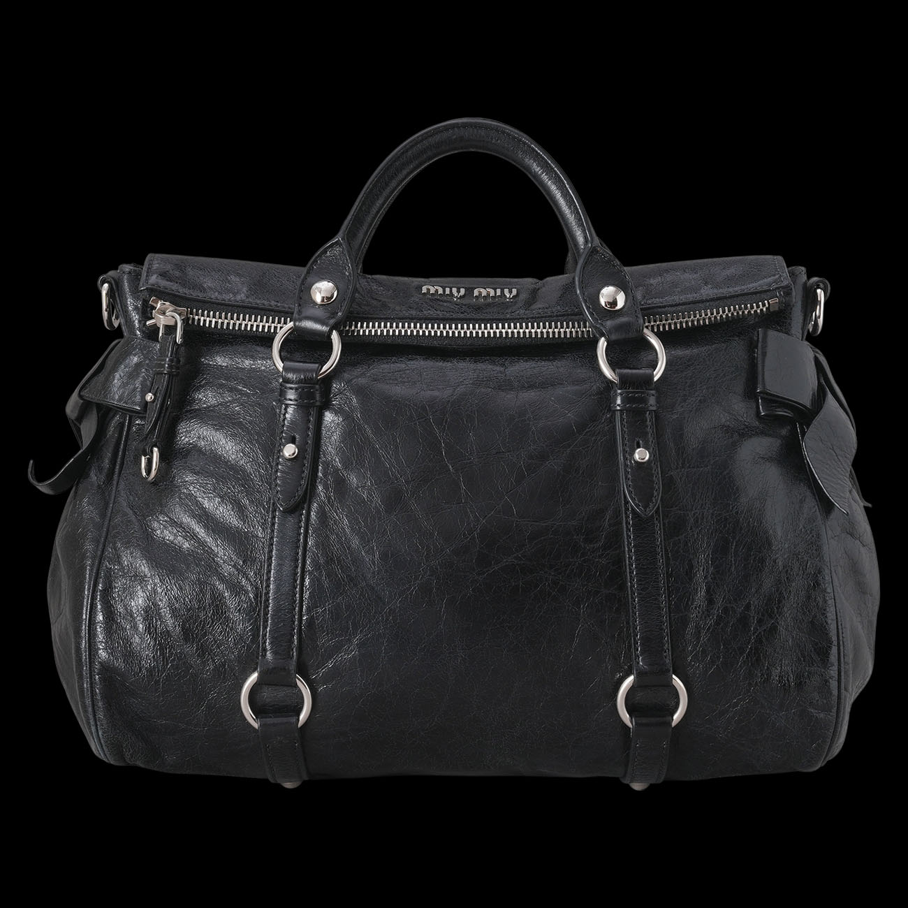 MIU MIU(USED)미우미우 RT0365 레더 투웨이백